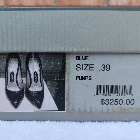 Tom Ford Black Croc-Embossed Heels - Picture 8 of 8